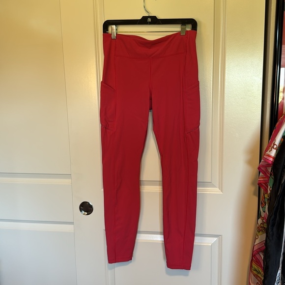 Lululemon sonic pinkis red align leggings - Picture 1 of 12